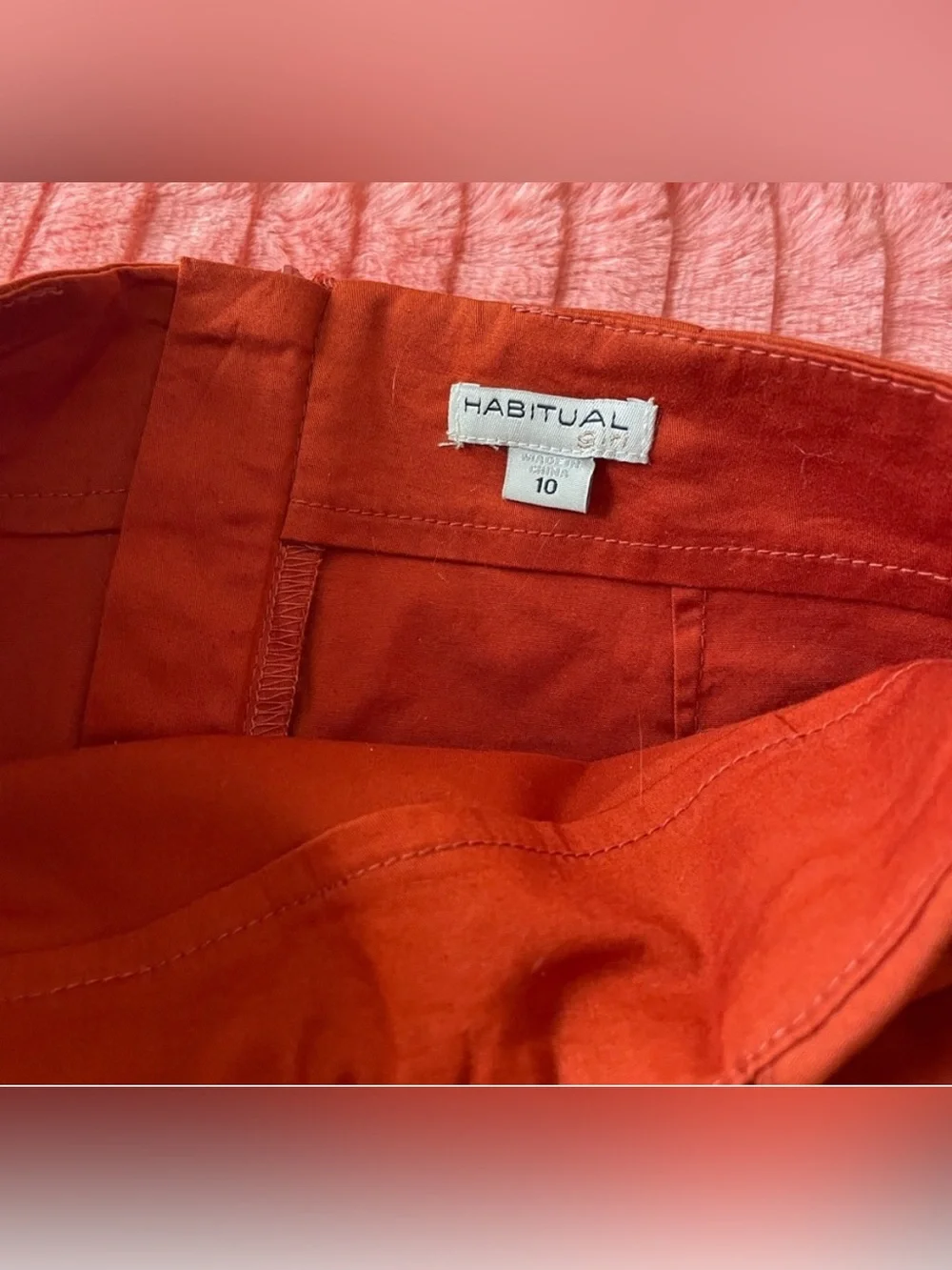 Habitual Girls Orange Mini Skirt with Bow